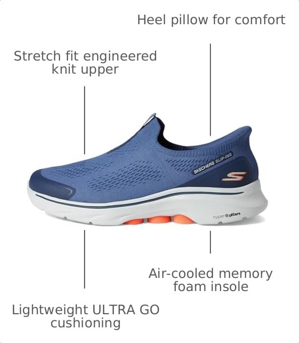 Image of Skechers Mens Hands Free Slip-ins Go Walk 7 - Easy on Evolution Sneaker