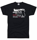 DirtyRagz Men's Guns Don't Kill People Dad's with Pretty Daughters People T Shirt