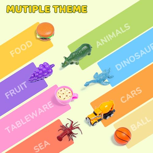 JoyCat Sorting Toys for Toddlers – Sensory Play Box with 48 Sorting Objects, Montessori Preschool Learning Toy to Support Early Cognitive & Speech Development for Ages 2–5