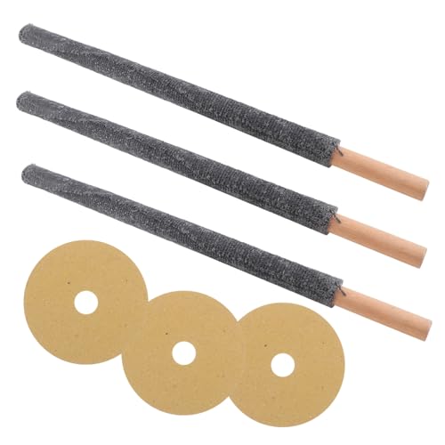 TOYANDONA 3pezzi Torce Da in Legno Portatile Torce Da Esterno Per e Decorazioni Cortile e Patio Per Illuminazione All