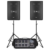 Complete PA system delivers powerful, reliable audio with 800W amplification, dual 15-inch speakers, 8-channel mixer and accessories—ideal for bands, churches, and vocalists. Robust 15" passive speakers feature a two-way bass reflex design and piezo ...
