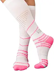 Meia de Compressão Esportiva Reflexx Maxx, Cano Longo, Poliamida, Unissex, Anatômica, Respirável, Para Corrida e Atividades Físicas, VS02