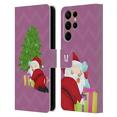 Étui Portefeuille Samsung Galaxy S22 Ultra 5G Head Case Designs Père Noël