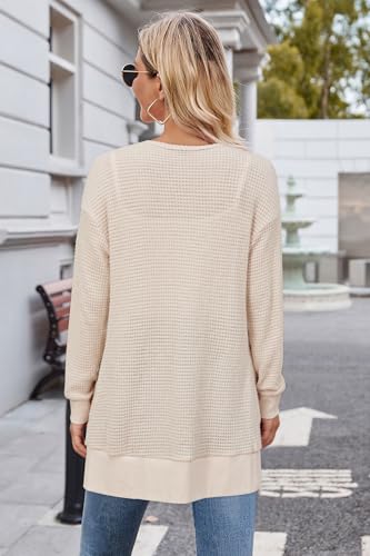 Image of STYLEWORD Women's Fashion Cardigan Sweater Lightweight Open Front Long Casual Beach Kimonos Outfits with Pockets