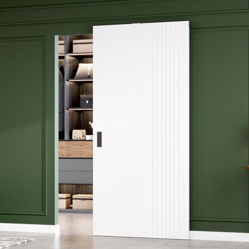 Image of Fredbeck 40in Concealed Barn Doors Hidden Ghost Sliding Door with Hardware