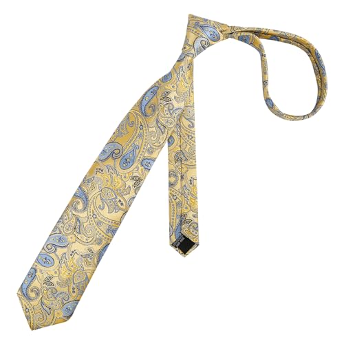 Image of Alizeal Mens 3.15'' Vintage Paisley Tie Pocket Square Set | Elegant Perfect for Banquet Wedding and Party