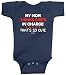 Threadrock Unisex Baby My Mom Thinks She's in Charge That's so Cute Bodysuit 6M Navy
