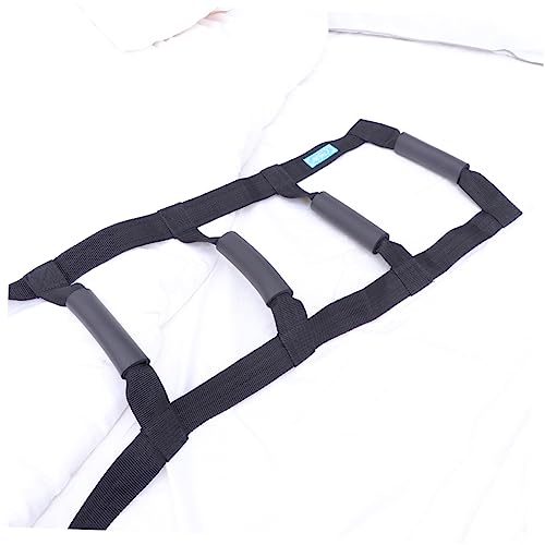 COLLBATH Sit up Assist Device Face Steamer Bed Rails for Elderly Adults Nasal Gel Sink Sponge Holder Bed Ladder Bed Pull up Strap Supplies Bed Support Rope Ladder Black