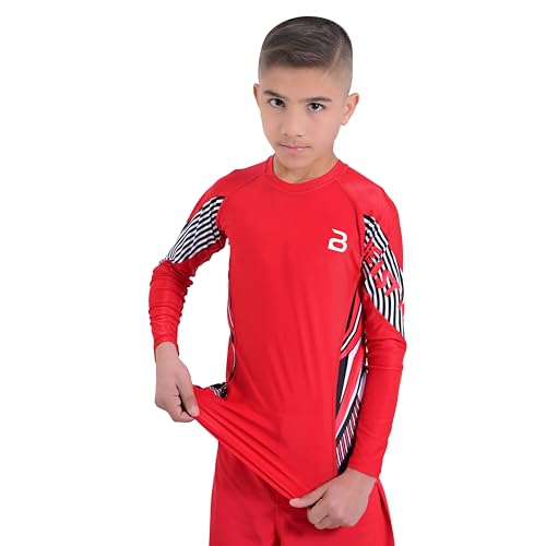 2BOLD Rash Guard for Boys and Girls Kids Compression Shirt UPF 50+ Athletic Boys Swim Shirt MMA BJJ Jiu-Jitsu Rash Guard2