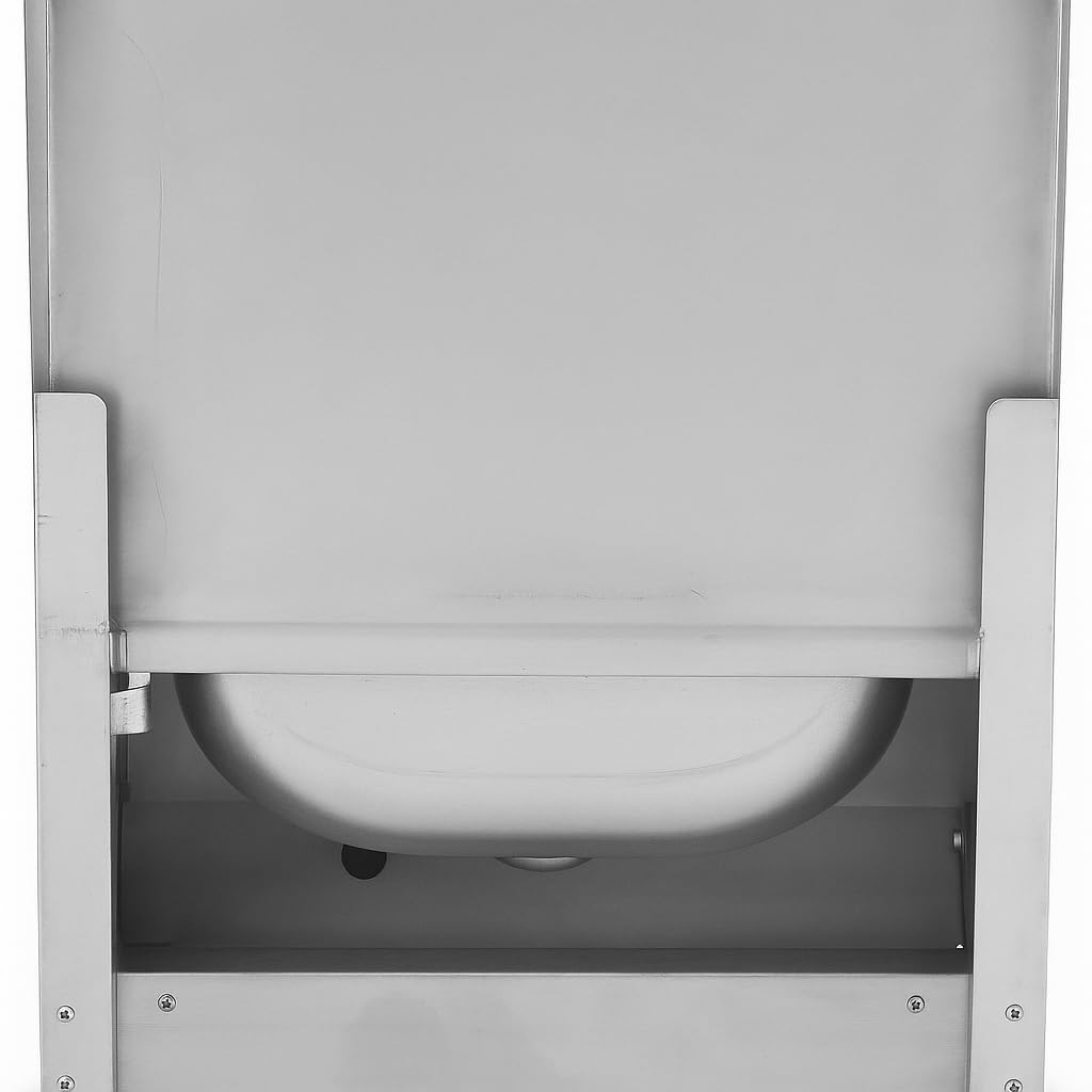 Lave-mains mural professionnel cuve en inox 304 avec dosseret + robinet + distributeur de savon – Idéal cuisine pro, restaurant, bar, collectivité, CHR