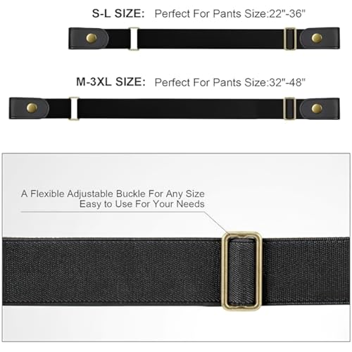 No Buckle Elastic Stretch Belts for Men and Women, Comfortable Invisible Belts for Jeans Pants4