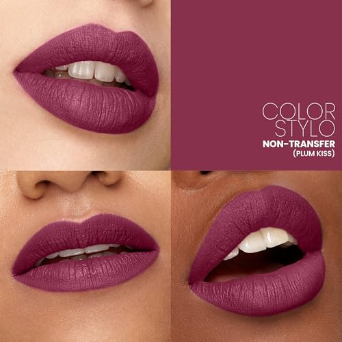 Image of Seven Seas Color Stylo Non Transfer Matte Lipstick | Matte Finish | Waterproof | Long Lasting | Lasts Up to 24 hours (Plum Kiss)