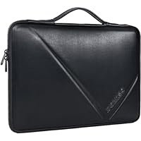DOMISO 15.6 Inch Shockproof Waterproof Laptop Sleeve with Handle Lightweight Soft EVA Handbag Tablet Case for 15.6" Laptops/Apple/Lenovo IdeaPad/Acer Aspire E15 / HP Envy 15 / Dell/ASUS,Black