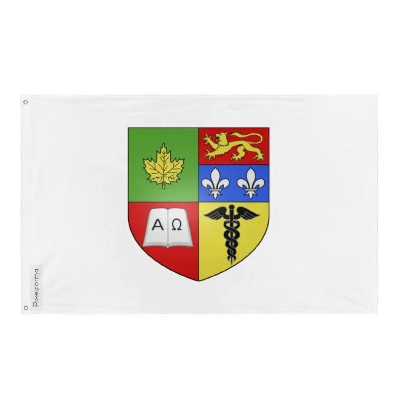 Drapeau de Granby résistant au vent : bannière polyester 10 œillets pour mât et mur