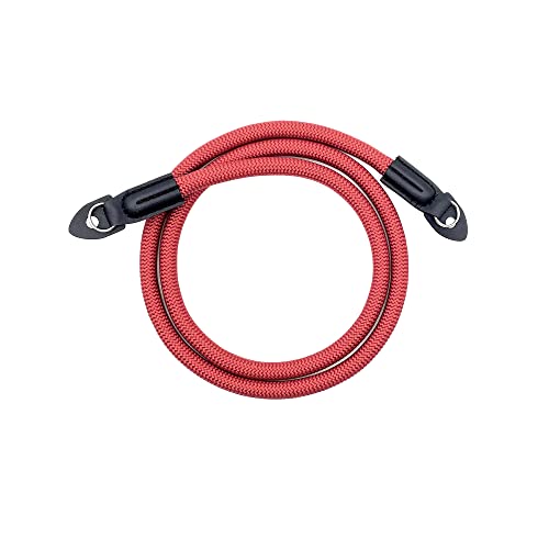 Eorefo Camera Strap Vintage 100cm Nylon Climbing Rope Camera Neck Shoulder Strap for Micro Single and DSLR Camera(Red) - Thumbnail 3