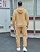 Babioboa Tracksuit for Men Casual Sweatsuit Long Sleeve Hoodie and Sweatpants Fashion Pullover Loungewear(Khaki,XL)