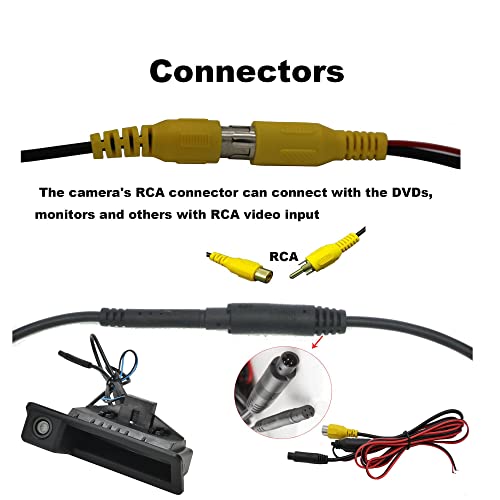 Image of Car Rear View Reverse Back Trunk Handle Camera Special for BMW E60 E61 E70 E71 E72 E82 E88 E84 E90 E91 E92 E93 X1 X5 with Moving Parking line