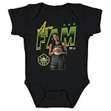 500 LEVEL Awa Fam Seattle Storm Player Pose One-Piece Infant Bodysuit (Black, 12M)