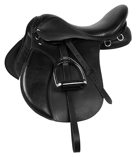 Black Leather Jumping Saddle