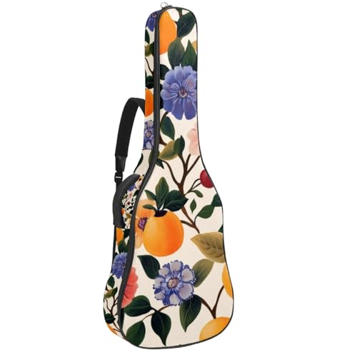 Housse de guitare à fleurs multicolore pour vos répétitions et concerts
