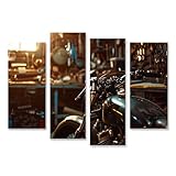 Unsere hochwertigen Bilder bestehen aus reinweißem Canvas mit echter Leinwand Struktur. Die Trägerplatte besteht aus solider Holzfaserplatte aus nachhaltiger Forstwirtschaft. Das von uns bedruckte Canvas Leinwandgewebe wird schon vor der Auslieferung auf die Holzplatten gespannt. Somit benötigen Sie keinen eigenen Rahmen oder eine andere Spannvorrichtung.