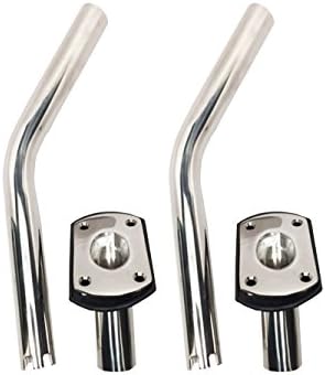 Pactrade Marine 2PCS S.S Boat Outrigger Pole Rod Holders Flush Mount
