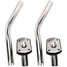 Pactrade Marine 2PCS S.S Boat Outrigger Pole Rod Holders Flush Mount