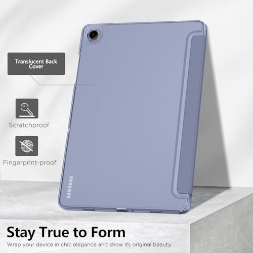 Image of MoKo Case for Galaxy Tab A9+ /A9 Plus 11 inch 2023, Slim Stand Protective Smart Cover with Hard PC Translucent Back Shell for Tab A9 Plus Tablet (SM-X210 /X216 /X218), Auto Wake /Sleep, Grey Purple