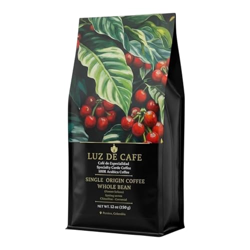 Café Colombiano en Grano Tostado Medio Luz De Café