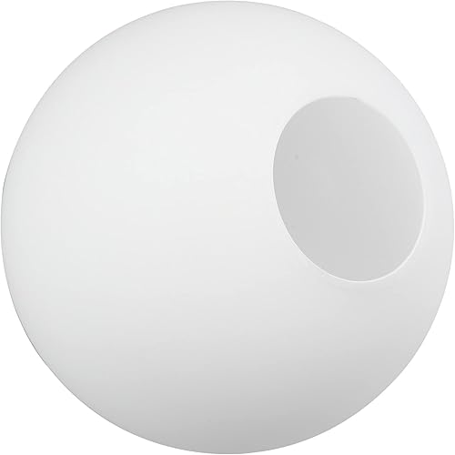 SHERCHPRY Accesorios de iluminación para decoración al aire libre, globos de repuesto con apertura sin cuello, ópalo esmerilado, pantallas de vidrio