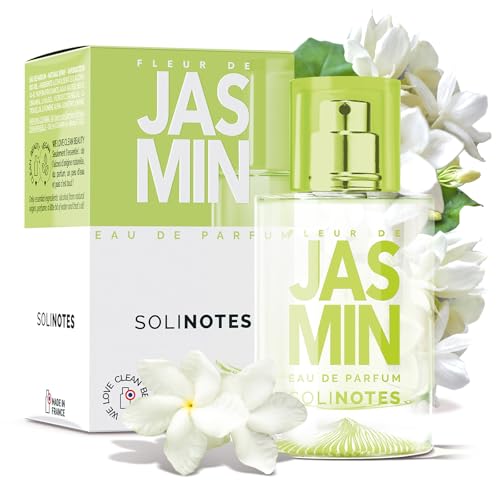 Solinotes Jasmine Eau de Parfum, White Flowers & Musk, Vegan, 1.7 Fl Oz