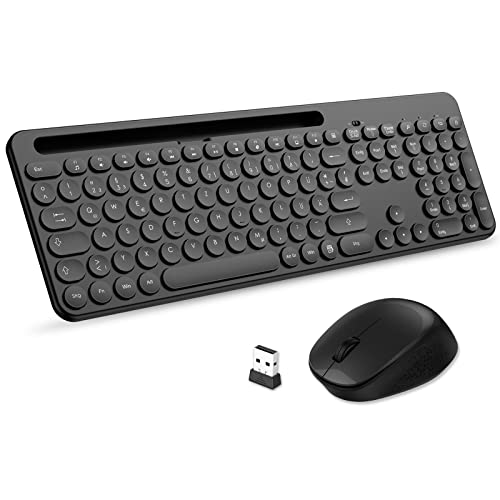 Juego de teclado y ratón inalámbrico de tamaño estándar para evitar la fatiga postural