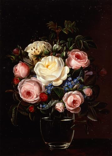Lienzo Peonie in un vaso su un tavolo Gabriel Schachinger arte fino de alta fidelidad