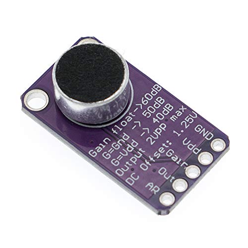 Hailege 2pcs MAX9814 Mikrofonverstärker AMP Modul AGC Verstärker Board Auto Gain Control VGA Low Noise Mikrofon Bias