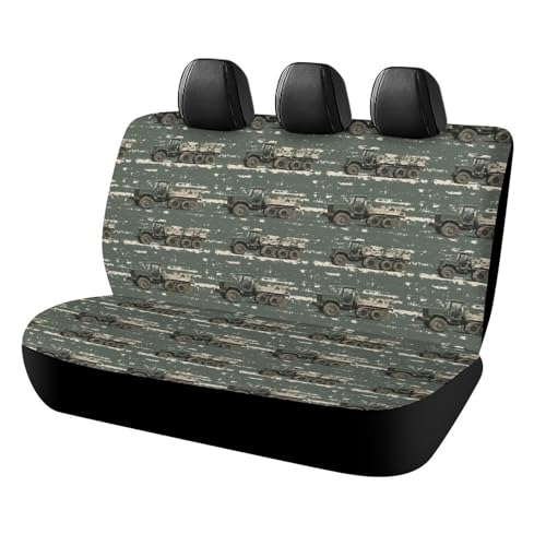 Housses de siège arrière de voiture pour camions et VUS en tissu élastique camouflage