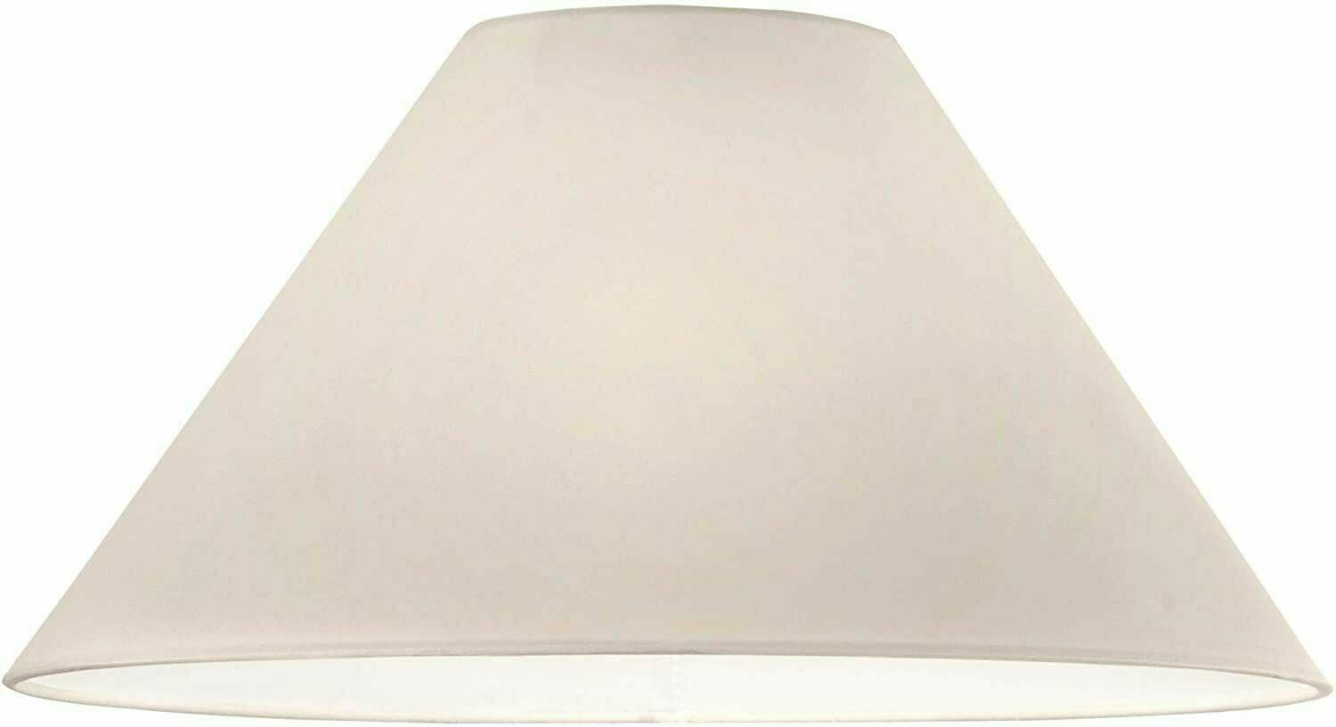 18" (46cm) Cotton Textured Fabric Cream Coolie Lamp Shades Hanging Ceiling Pendent Light Shades