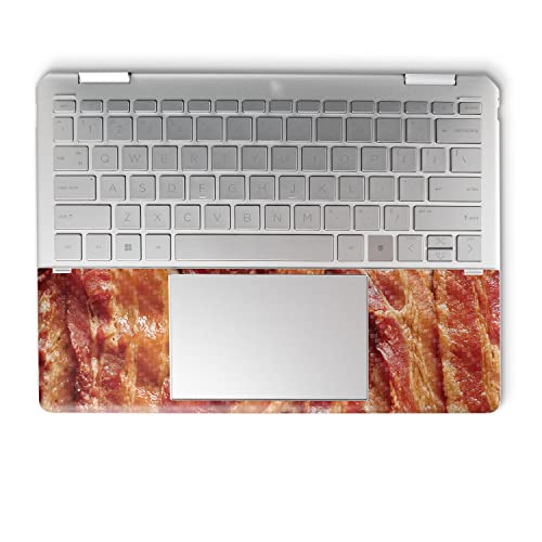 Image of MightySkins Carbon Fiber Skin Compatible with HP Spectre x360 14 inch (2022) Full Wrap Kit - Crispy Bacon | Protective, Durable Textured Carbon Fiber Finish | Easy to Apply | Made in The USA