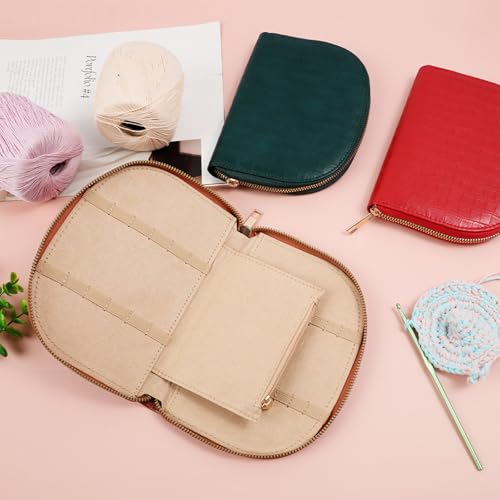 Bolsa organizadora de ganchillo de PU para evitar pérdidas 3