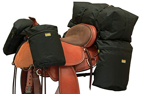 TrailMax Large Overnighter Saddlebags Package;Set of Saddlebags;Set W/Horn Bags;Set W/Cantle Bag; Saddle Bags, Detachable Cantle Bag;Insulated Saddle Bags for Horses;Western & Endurance Saddles;BK