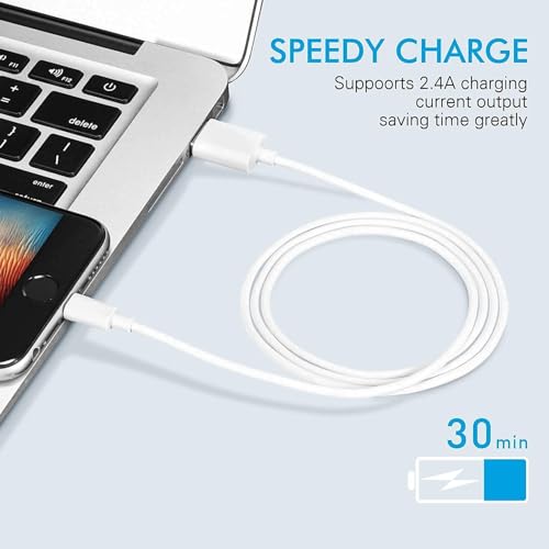 Image of Treziya 120W USB to Type C Fast Charging Supports Cable, 180 Rotating USB C Charger, 6A Data Sync, LED Indicator for Android Phones (1M, Orange) (USB A to Lightning)