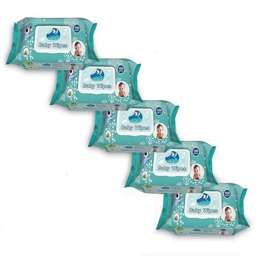 GLIDER - Toallitas para bebé (500 toallitas/paquete) (500 toallitas)