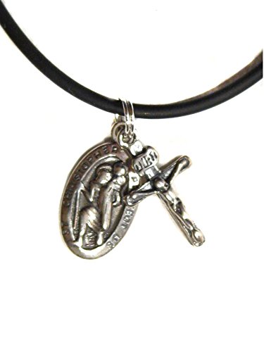 Rosaries First Reconciliation Gift - St. Christopher And Crucifix Necklace With Jesus Speaks To Me About Confession #TOP2