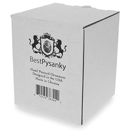 BestPysanky décorations en verre à pois, le coffret cadeau idéal pour les fêtes