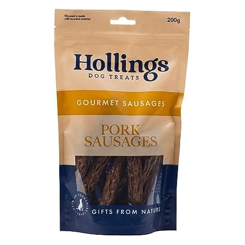 Hollings Gourmet Pork Sausages Dog Treats Cover