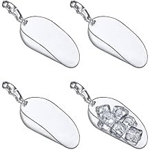 Amazing Abby - Elsa - 12-Ounce Plastic Ice Scoops Set of 4, Plastic Utility Scoops, BPA-Free, Food-Grade, Shatter-Proof, Good for Kitchen and Restaurant, Perfect for Home and Commercial Use