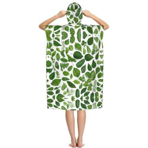 Poncho microfibre Monstera Deliciosa idéal pour vos sorties de bain et plage - 3