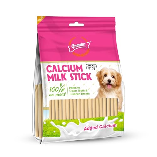 Image of Gnawlers All Life Stages Calcium Milk Stick Dog Treat, Brown, 810g Exclusively By DogsNCats