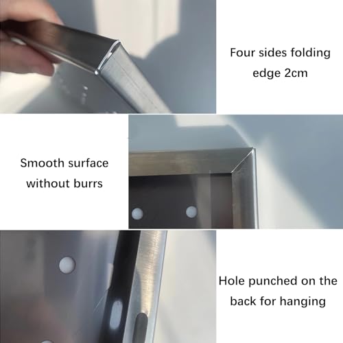 Panneau perforé en acier inoxydable au design épuré - 4