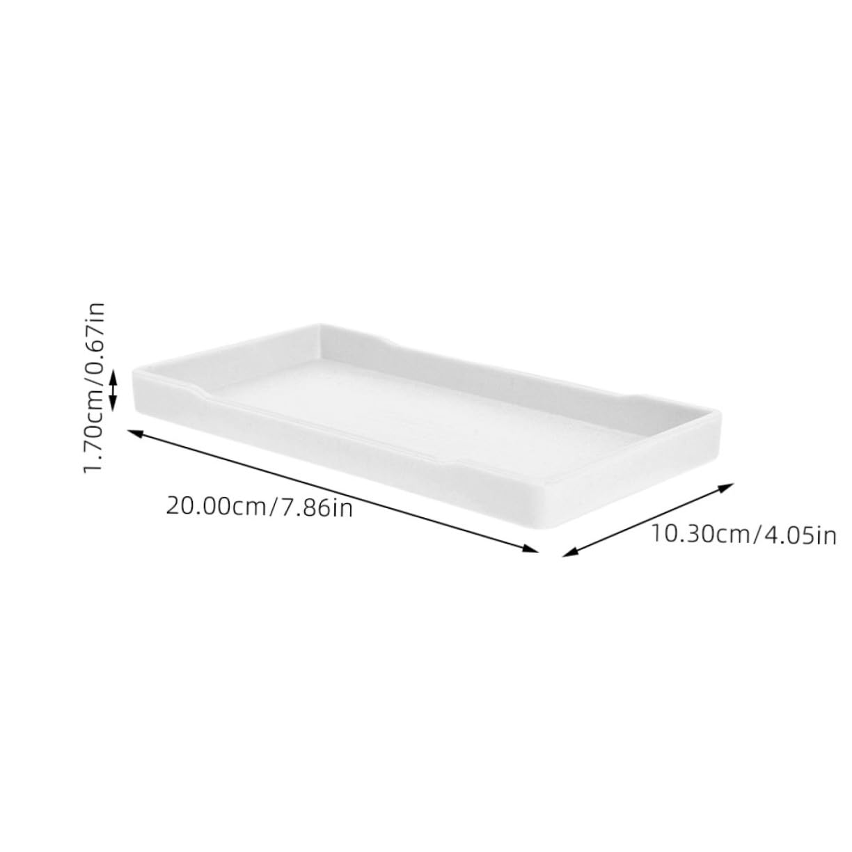 Happyyami 3pcs Delicate Finishing Bathroom Counter Tray Thickened Organizer for Home Decor Storage Tray for Perfume and Cosmetics Easy to Clean and Versatile Use