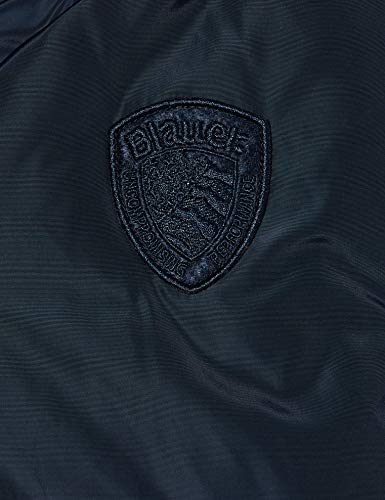 Blauer Blouson Imbottito Ovatta Giacchetto, 888